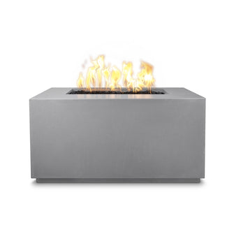 48" Rectangular Pismo Fire Pit - GFRC Concrete - Ash - Match Lit - Natural Gas