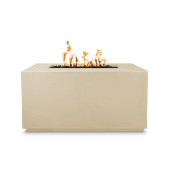 48" Rectangular Pismo Fire Pit - GFRC Concrete - Ash - Match Lit - Natural Gas