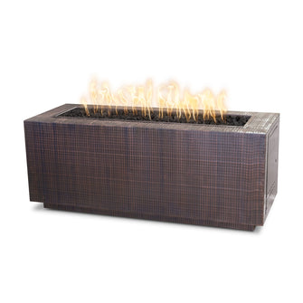 48" Rectangular Pismo Fire Pit - Copper - Match Lit - Natural Gas