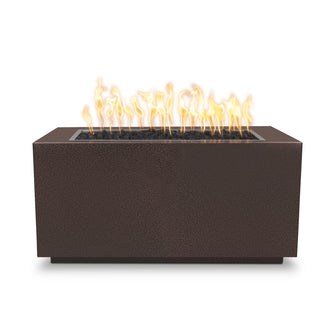 48" Rectangular Pismo Fire Pit - Powder Coated Metal - Black - Match Lit - Natural Gas