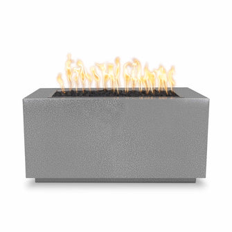 48" Rectangular Pismo Fire Pit - Powder Coated Metal - Black - Match Lit - Natural Gas