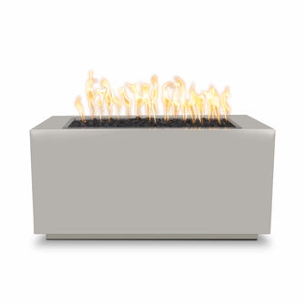 48" Rectangular Pismo Fire Pit - Powder Coated Metal - Black - Match Lit - Natural Gas