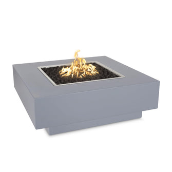 36" Square Cabo Fire Pit - Powder Coated Metal - Black - Match Lit - Natural Gas