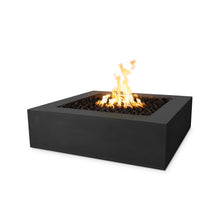 36" Square Quad Fire Pit - GFRC Concrete - Ash - Match Lit - Natural Gas