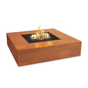 36" Square Quad Fire Pit - Copper - Match Lit - Natural Gas