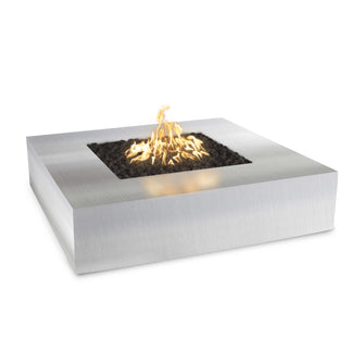 36" Square Quad Fire Pit - Copper - Match Lit - Natural Gas