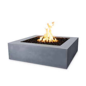 36" Square Quad Fire Pit - GFRC Concrete - Ash - Match Lit - Natural Gas