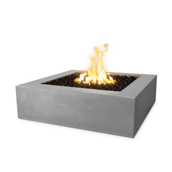 36" Square Quad Fire Pit - GFRC Concrete - Ash - Match Lit - Natural Gas