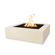 36" Square Quad Fire Pit - GFRC Concrete - Ash - Match Lit - Natural Gas