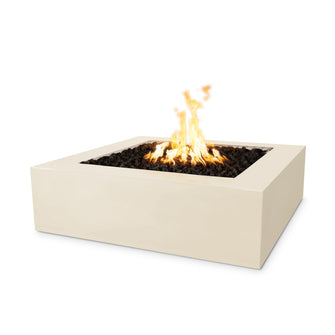 36" Square Quad Fire Pit - GFRC Concrete - Ash - Match Lit - Natural Gas