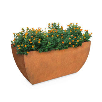48" x 24" Rectangular Tuscon Corten Steel Planter