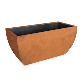 48" x 24" Rectangular Tuscon Corten Steel Planter