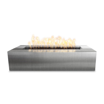 72" Rectangular Carmen Fire Pit - Copper - Match Lit - Natural Gas