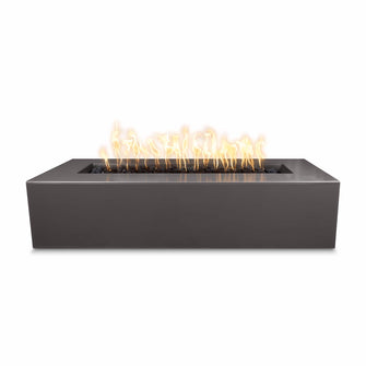 72" Rectangular Carmen Fire Pit - GFRC Concrete - Ash - Match Lit - Natural Gas