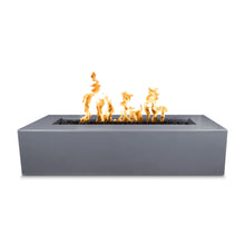 72" Rectangular Carmen Fire Pit - GFRC Concrete - Ash - Match Lit - Natural Gas