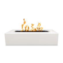 72" Rectangular Carmen Fire Pit - GFRC Concrete - Ash - Match Lit - Natural Gas