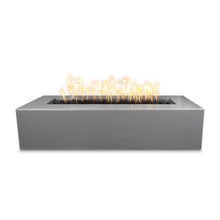 72" Rectangular Carmen Fire Pit - GFRC Concrete - Ash - Match Lit - Natural Gas