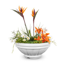 24" Round Roma Planter Bowl - GFRC Concrete - Ash -
