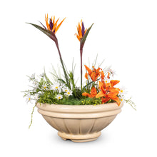 24" Round Roma Planter Bowl - GFRC Concrete - Ash -
