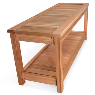 Cedar Deluxe Sauna Bench - Handcrafted In Canada With Rot Resistant, Untreated, Western Red Cedar.
