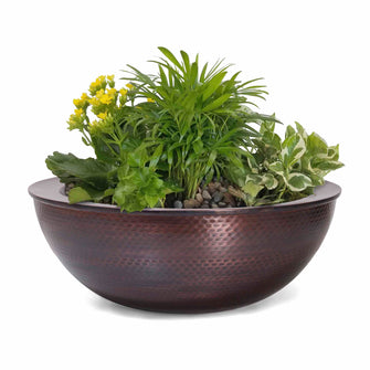 27" Sedona Hammered Copper Planter Bowl