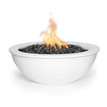 27" Round Sedona Fire Bowl - Powder Coated Metal - Black - Match Lit - Natural Gas