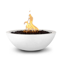27" Round Sedona Fire Bowl - GFRC Concrete - Ash - Match Lit - Natural Gas