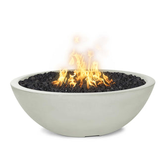 48" Round Sedona Fire Pit - GFRC Concrete - Ash - Match Lit - Natural Gas