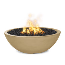 48" Round Sedona Fire Pit - GFRC Concrete - Ash - Match Lit - Natural Gas