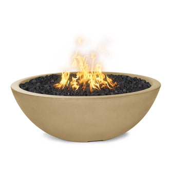 48" Round Sedona Fire Pit - GFRC Concrete - Ash - Match Lit - Natural Gas