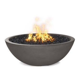 48" Round Sedona Fire Pit - GFRC Concrete - Ash - Match Lit - Natural Gas