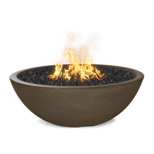 48" Round Sedona Fire Pit - GFRC Concrete - Ash - Match Lit - Natural Gas