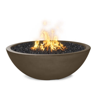 48" Round Sedona Fire Pit - GFRC Concrete - Ash - Match Lit - Natural Gas