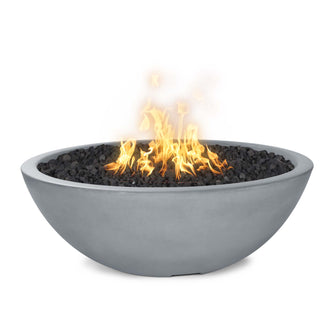 48" Round Sedona Fire Pit - GFRC Concrete - Ash - Match Lit - Natural Gas
