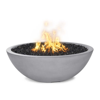 48" Round Sedona Fire Pit - GFRC Concrete - Ash - Match Lit - Natural Gas