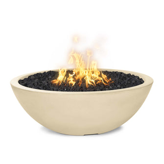 48" Round Sedona Fire Pit - GFRC Concrete - Ash - Match Lit - Natural Gas