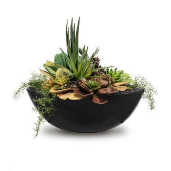 27" Round Sedona Planter Bowl - GFRC Concrete - Ash -