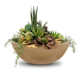 27" Round Sedona Planter Bowl - GFRC Concrete - Ash -