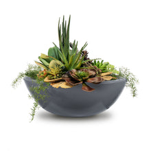 27" Round Sedona Planter Bowl - GFRC Concrete - Ash -
