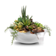 27" Round Sedona Planter & Water Bowl - GFRC Concrete - Ash -