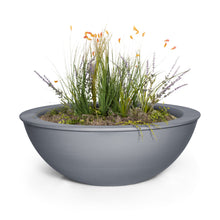 27" Round Sedona Planter Bowl - Powder Coated Metal - Black -