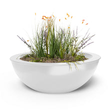 27" Round Sedona Planter Bowl - Powder Coated Metal - Black -