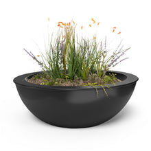 27" Round Sedona Planter Bowl - Powder Coated Metal - Black -
