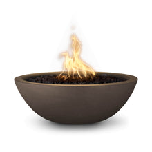 27" Round Sedona Fire Bowl - GFRC Concrete - Ash - Match Lit - Natural Gas