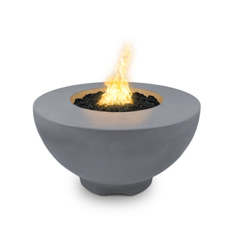 37" Round Sienna Fire Pit - GFRC Concrete - Ash - Match Lit - Natural Gas