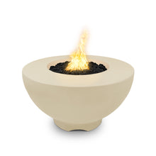 37" Round Sienna Fire Pit - GFRC Concrete - Ash - Match Lit - Natural Gas
