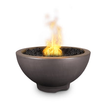 38" Round Sonoma Fire Pit - GFRC Concrete - Ash - Match Lit - Natural Gas