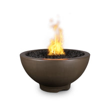 38" Round Sonoma Fire Pit - GFRC Concrete - Ash - Match Lit - Natural Gas