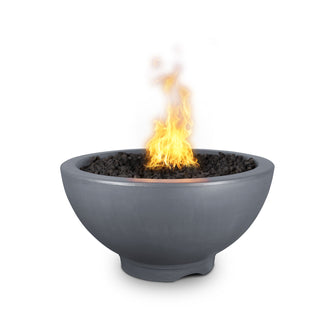 38" Round Sonoma Fire Pit - GFRC Concrete - Ash - Match Lit - Natural Gas