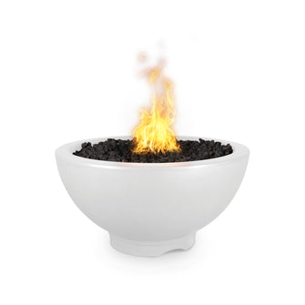 38" Round Sonoma Fire Pit - GFRC Concrete - Ash - Match Lit - Natural Gas